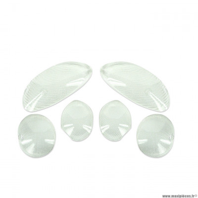 Cabochons clignotant (x6) marque TNT transparent pour scooter yamaha skyliner 2002 à 2006