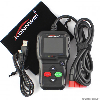 Outil diagnostic injection obd2 universel (multi langage) compatible scooter tnt e5 / archive