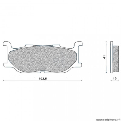 Plaquettes de frein 62 avant marque Newfren pour maxi-scooter 500 tmax 2001-2003