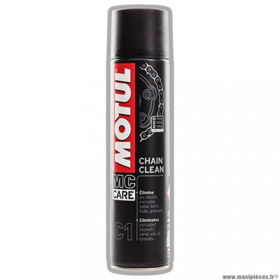 Nettoyant / dégraissant chaine / moteur marque Motul c1 chain clean (aérosol 400ml)