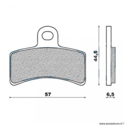 Plaquettes de frein 107 g1050 avant + arrière marque Galfer pour moto gas gas txt / ec / sm