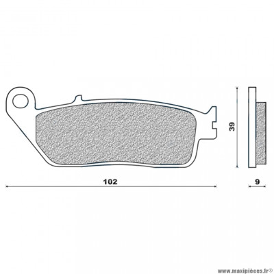 Plaquettes de frein 44 g1054 avant marque Galfer pour maxi-scooter 125 kymco downtown i 2009>2015 / kawasaki j300