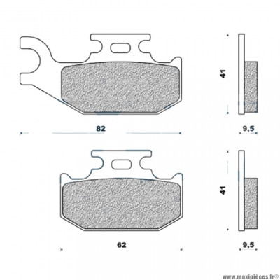 Plaquettes de frein 174 g1054 avant / arrière marque Galfer pour moto quad bombardier / can-am / suzuki / yamaha