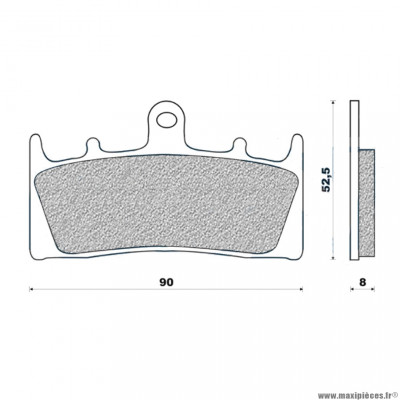 Plaquettes de frein 142 g1054 avant marque Galfer pour moto kawasaki z6r / zx9r / zxr1200 / suzuki gsxr750 / 1000 / 1300