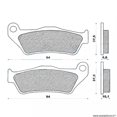 Plaquettes de frein 151 g1054 arrière marque Galfer pour moto bmw r850 / r100 / r1100 / r1150 / k1200 / r1200