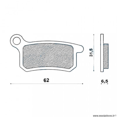 Plaquettes de frein 162 g1054 avant / arrière marque Galfer pour moto husqvarna 65 cr / ktm 65 / 85 sx