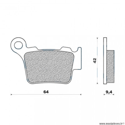 Plaquettes de frein 170 g1054 arrière marque Galfer pour moto husvarna / sherco / rieju / ktm