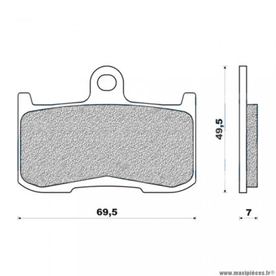 Plaquettes de frein 178 g1054 avant marque Galfer pour moto kawasaki z800 / zx9r / triumph 675 street triple / tiger