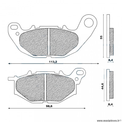 Plaquettes de frein 189 g1370 avant marque Galfer pour moto 300 xmax après 2017 / yzf r3 / mt03