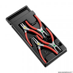 Module 4 pinces à circlips marque Facom (ouvrante et fermante / droites et 90 degrés)