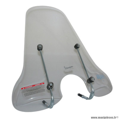 Pare brise haut origine piaggio pour scooter 50-125 vespa lx après 2005 transparent