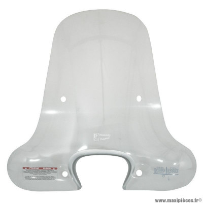 Pare brise haut origine piaggio pour scooter 50-125 liberty 2005-2014 transparent (kit)