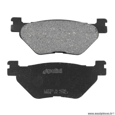 Plaquette de frein marque Polini pour maxi-scooter yamaha 500 tmax 2001-2003 arrière, 530 tmax 2012-2016 arrière, 560 tmax après 2020 arrière (l 100mm - h 38,6mm - p 11,7mm) (174.0058) (original)