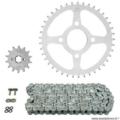 Kit chaine pour moto honda vt 125 c shadow 1999-2008 520 14x41 (diamètre couronne 58-90-10.5) (démultiplication origine) marque Afam