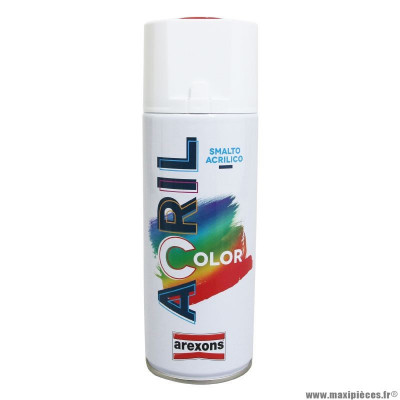 Bombe de peinture marque Arexons acrylique rouge sécurité ral 3001 (cadre yamaha / adaptable solex 3800 luxe) (aérosol 400 ml) (3936)