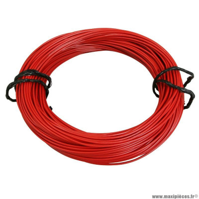 Fil électrique 0,50mm2 7-10 multibrin rouge (50m)