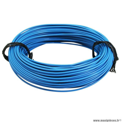 Fil électrique 0,75mm2 9-10 multibrin bleu (50m)