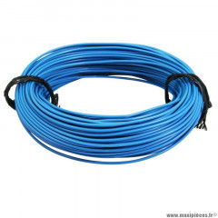 Fil électrique 0,75mm2 9-10 multibrin bleu (50m)