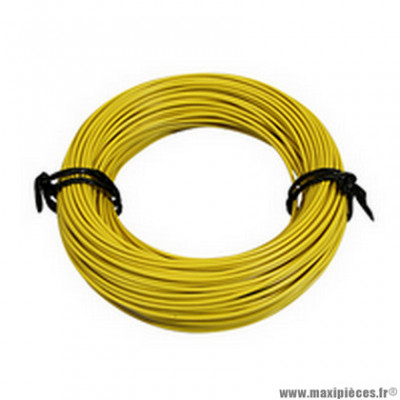 Fil électrique 1,00mm2 12-10 multibrin jaune (50m)