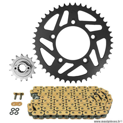 Kit chaine pour moto ducati 800 scrambler 2015-2018 520 15x46 (diamètre couronne 100-124-10.5) (démultiplication origine) marque Afam