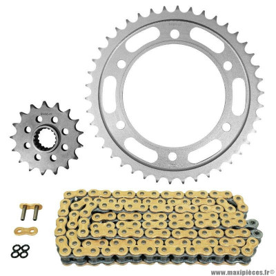 Kit chaine pour moto ktm 1190 adventure abs 2013-2016, r adventure r abs 2013-2016 525 17x42 (diamètre couronne 125-150-10.5) (démultiplication origine) marque Afam