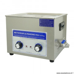 Nettoyeur-bac ultrasons professionnel analogique 15l 360 watts avec vanne de vidange (330x300x150mm) (qualité premium)