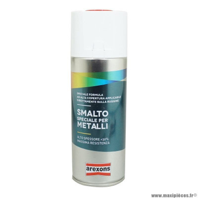 Bombe de peinture marque Arexons smalto spécial metal brillant rouge feu ral 3000 aérosol 400 ml (3209)