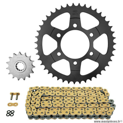 Kit chaine pour moto kawasaki 1000 klz versys 2012-2020, klz versys se 2019-2020 525 15x43 (diamètre couronne 80-104-10.5) (démultiplication origine) marque Afam