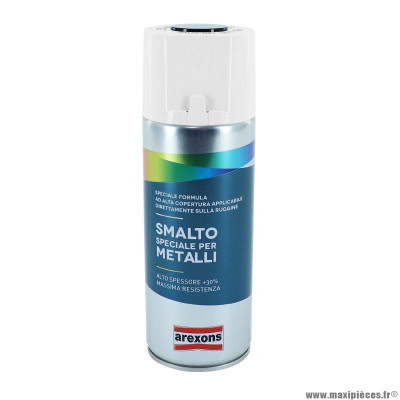 Bombe de peinture marque Arexons smalto spécial metal brillant noir intense aérosol 400 ml (3293)