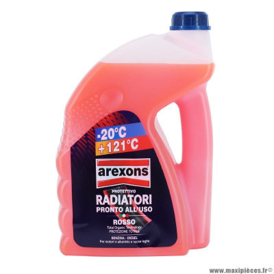 Liquide de refroidissement marque Arexons universal -20°c-+121°c rouge (4,5l)