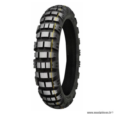 Pneu moto 17p 140-80-17 marque Mitas e-09 enduro m+s rear 69r tl (trail off road dakar yellow)