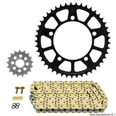 Kit chaine Afam pour BMW 1000 s xr 2020-2021 525 17x45 (diamètre couronne 119-140-12.2) (démultiplication origine)