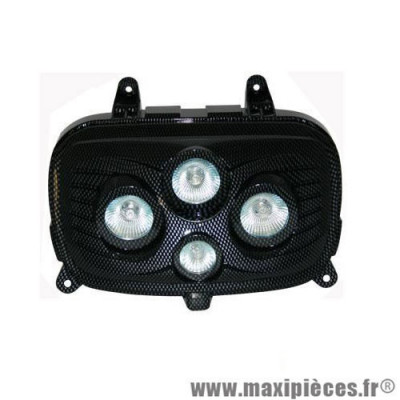 Phare optique Mygale halogène 4x35w imitation carbone Booster 2004 et après *Déstockage !