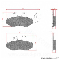 Plaquette de frein Brenta BR3097 Homologuée ECE R90 pour Maxi Scooter PIAGGIO