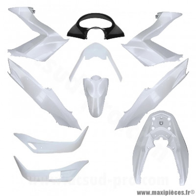 Kit carrosserie (10 pièces) blanc 2014-2016 pour Maxi Scooter HONDA PCX 125 cc