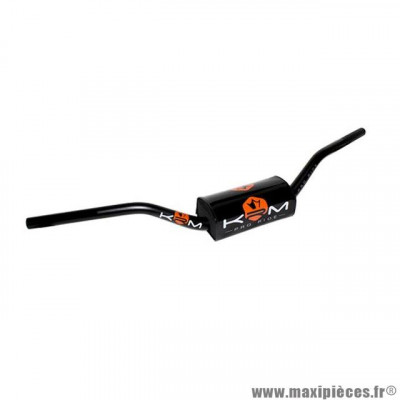 Guidon Mecaboite / Moto KRM Oversize D28.6 Alu Pro Ride avec mousse Noir / Orange