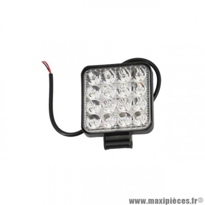 Optique / Projecteur / Eclairage Additionnel 16 LED Noir Orientable