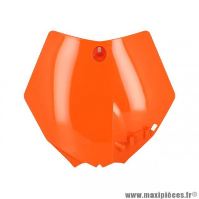 Tête de fourche UFO plaque numéro cross Orange pour Mecaboite / Moto / Cyclo