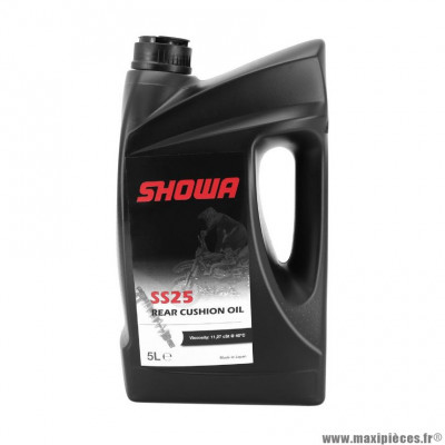 Huile pour amortisseur Showa SS25 viscosité 11.27 cSt à 40 degrés 2.5W (5L)