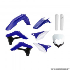 Kit plastiques carrosserie/carenage Polisport 2017>2022 couleur OEM bleu/blanc/noir 9 pièces pour Moto SHERCO