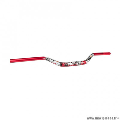 Guidon 50 à boîte Stage6 Cross Alu Fatbar Design Diam 28.6mm Rouge