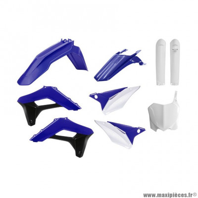 Kit plastiques Polisport 2019>2023 bleu/blanc/noir 9 pièces pour Moto SHERCO SC 250 cc, SC 300 cc, SCF 250 cc, SCF 300 cc, SCF 450 cc, SCF 500 cc, SHERCO 125 cc