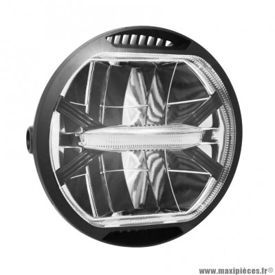 Phare/Optique Moto Koso Thunderbolt II diam 170 mm profondeur 86 mm à LED noir