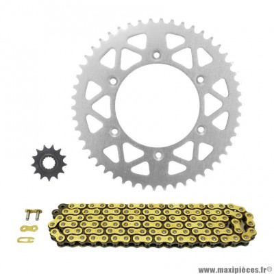 Kit Chaine AFAM 520 13x50 (Diamètre Couronne Alu 125/150/8.5) pour Moto KTM SX 125 cc