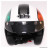 Casque Jet Victoria Bull Freedom Italie taille S (55-56 cm) Vert/Blanc/Rouge *Déstockage !