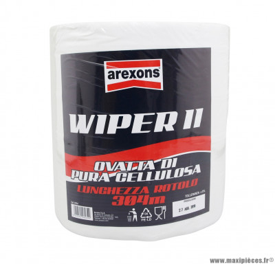 Papier essuie-main (304m) Arexons wipper ii ouate blanc