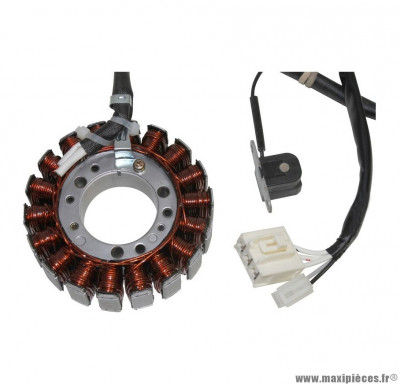 Stator allumage (18 poles) pour maxi scooter 500cc yamaha tmax 2004>2007 (5vu814100100)