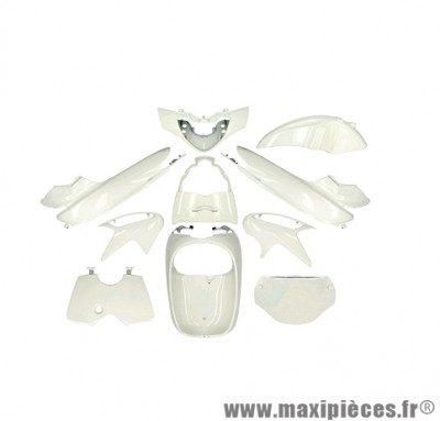 Kit 10 pièces carrosserie blanc pour maxi scooter 125-150cc honda sh 2005>2008