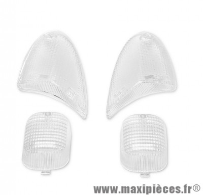 Cabochons clignotants x4 transparent pour scooter aprilia sr2000