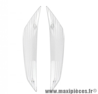 Cabochons clignotants x2 transparent pour scooter piaggio zip